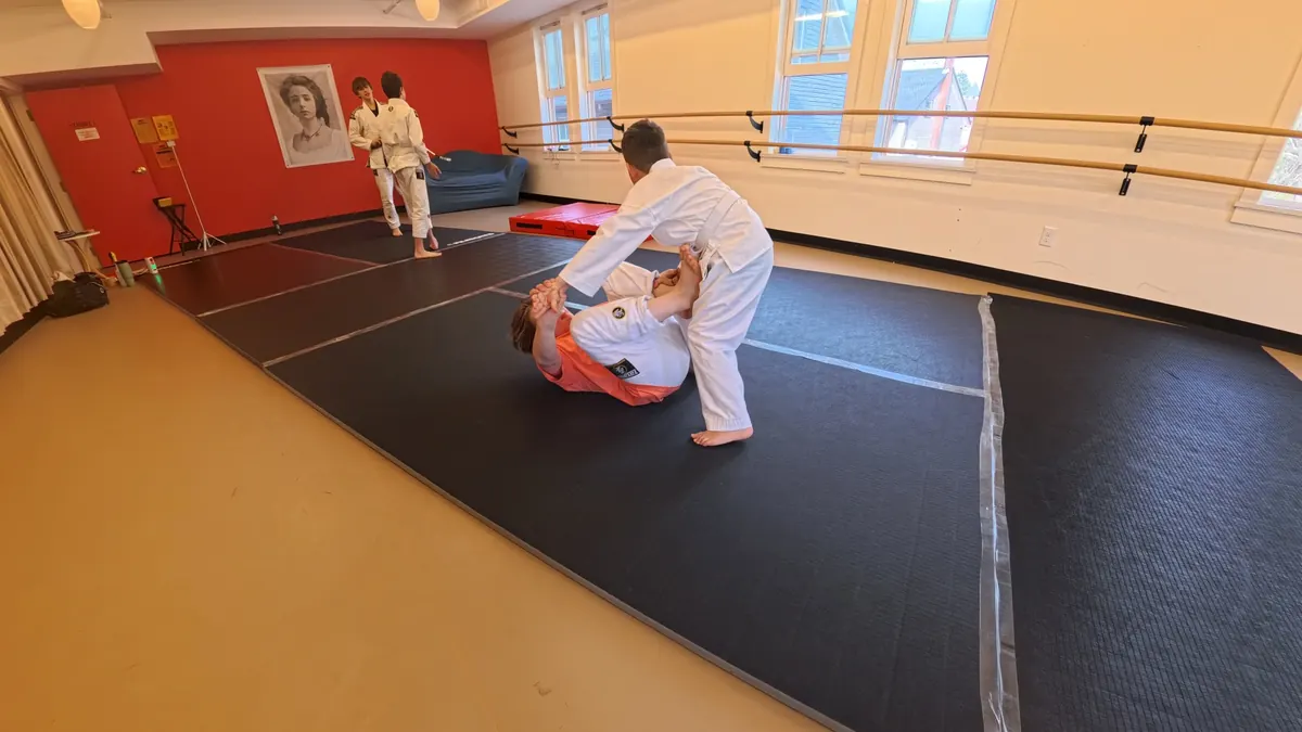 Real kids Brazilian Jiu Jitsu class at the Tannersville studio for families from Haines Falls