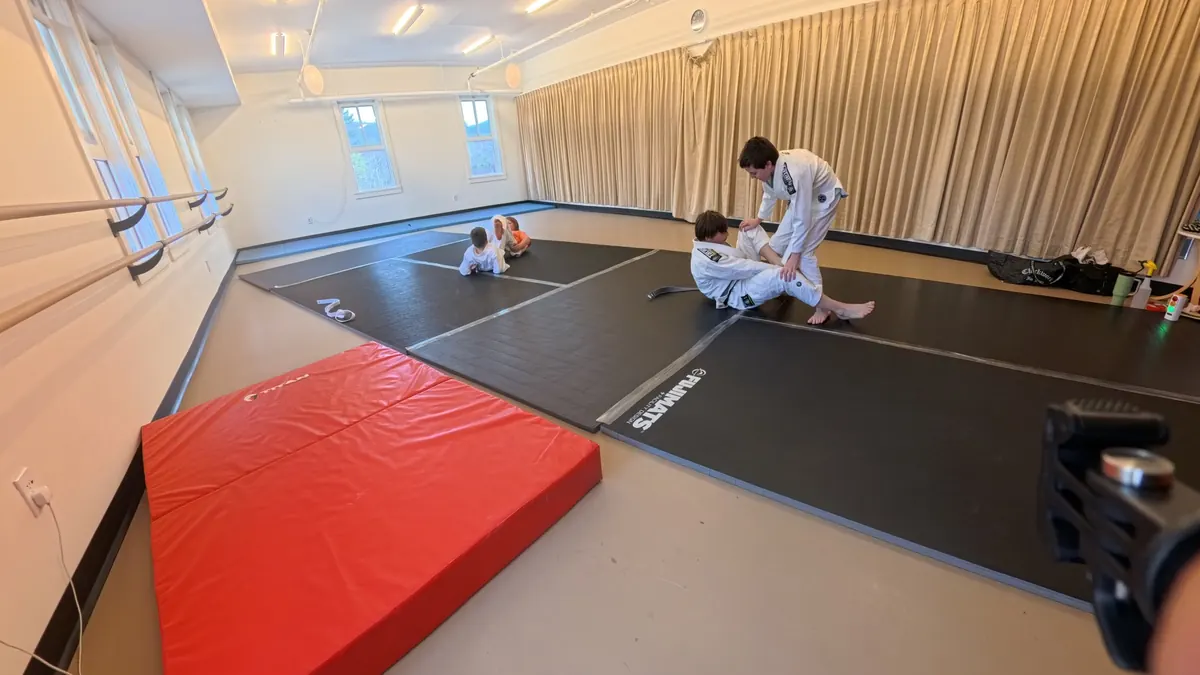 Real kids Brazilian Jiu Jitsu class at the Tannersville studio for families from Woodstock
