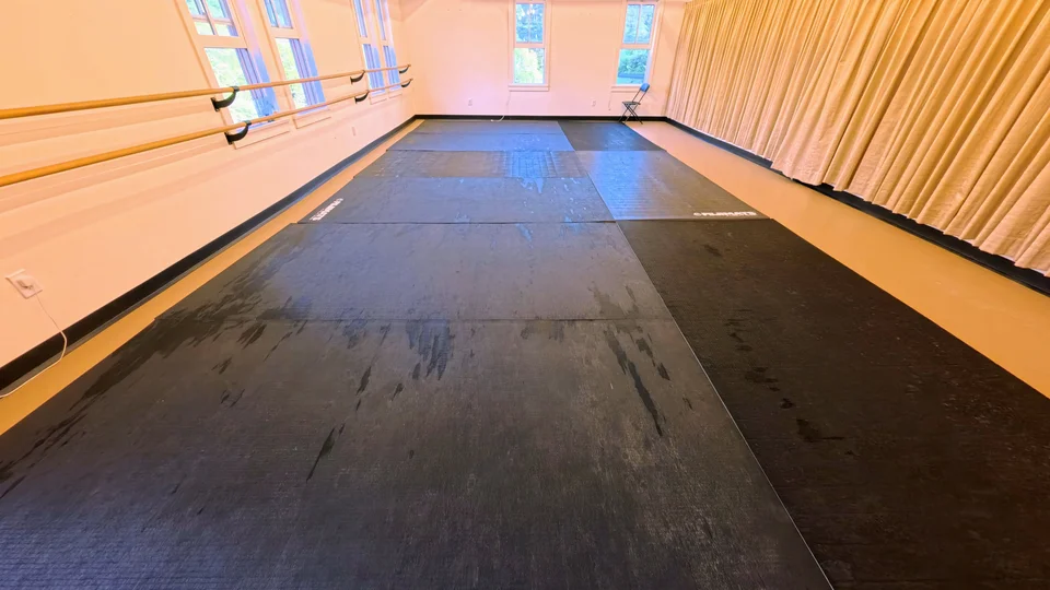 Sensei Sandy BJJ training room before class begins
