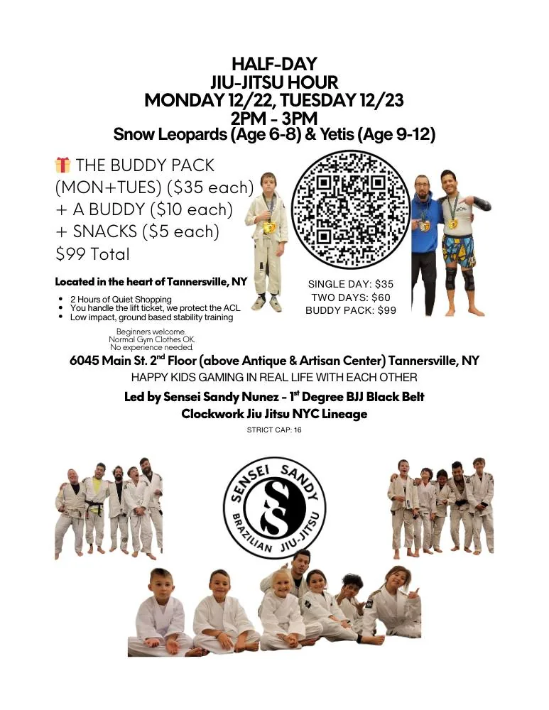 Half-Day Jiu-Jitsu Hour flyer