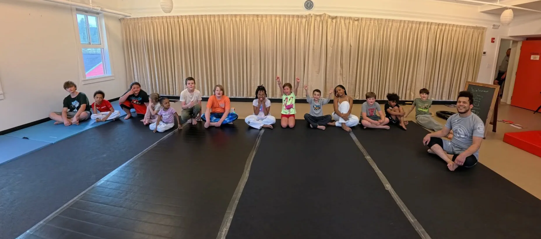 Students training at Sensei Sandy BJJ